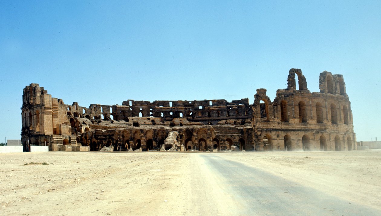 Roman Colosseum i El-Djem, Tunisia. av Roman
