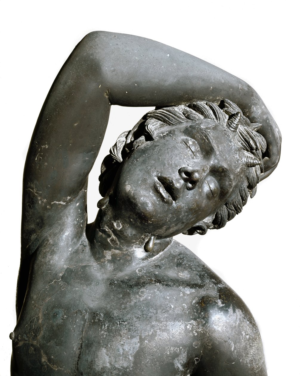 Satyr, bronsestatue av Roman