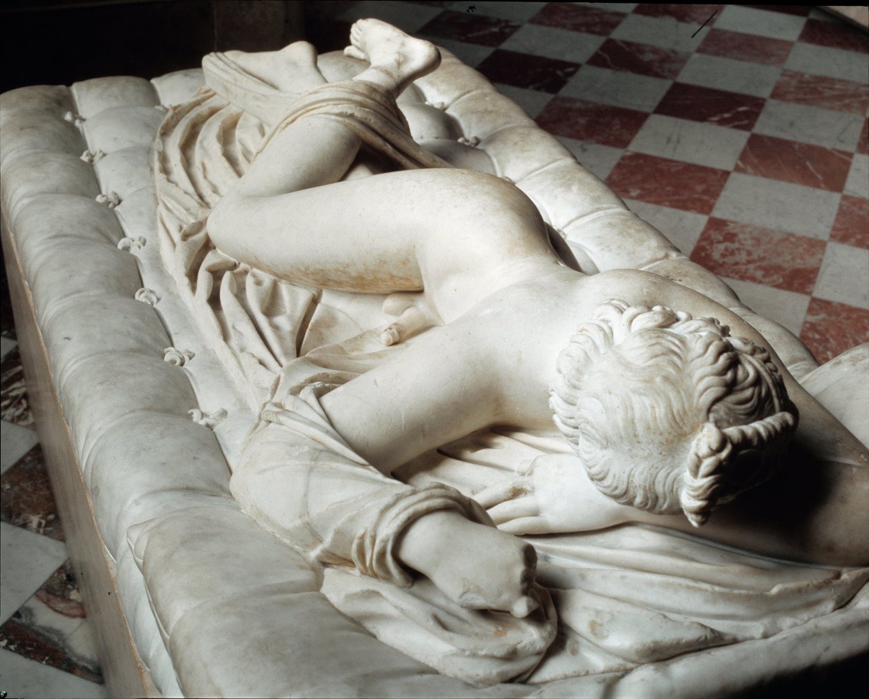 Sovende Hermafroditt (marmorskulptur, 2. århundre f.Kr.) av Roman