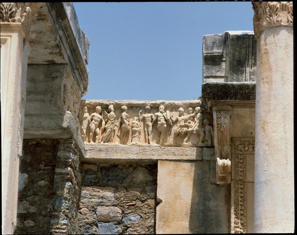 Utsikt over Hadrians tempel av Roman