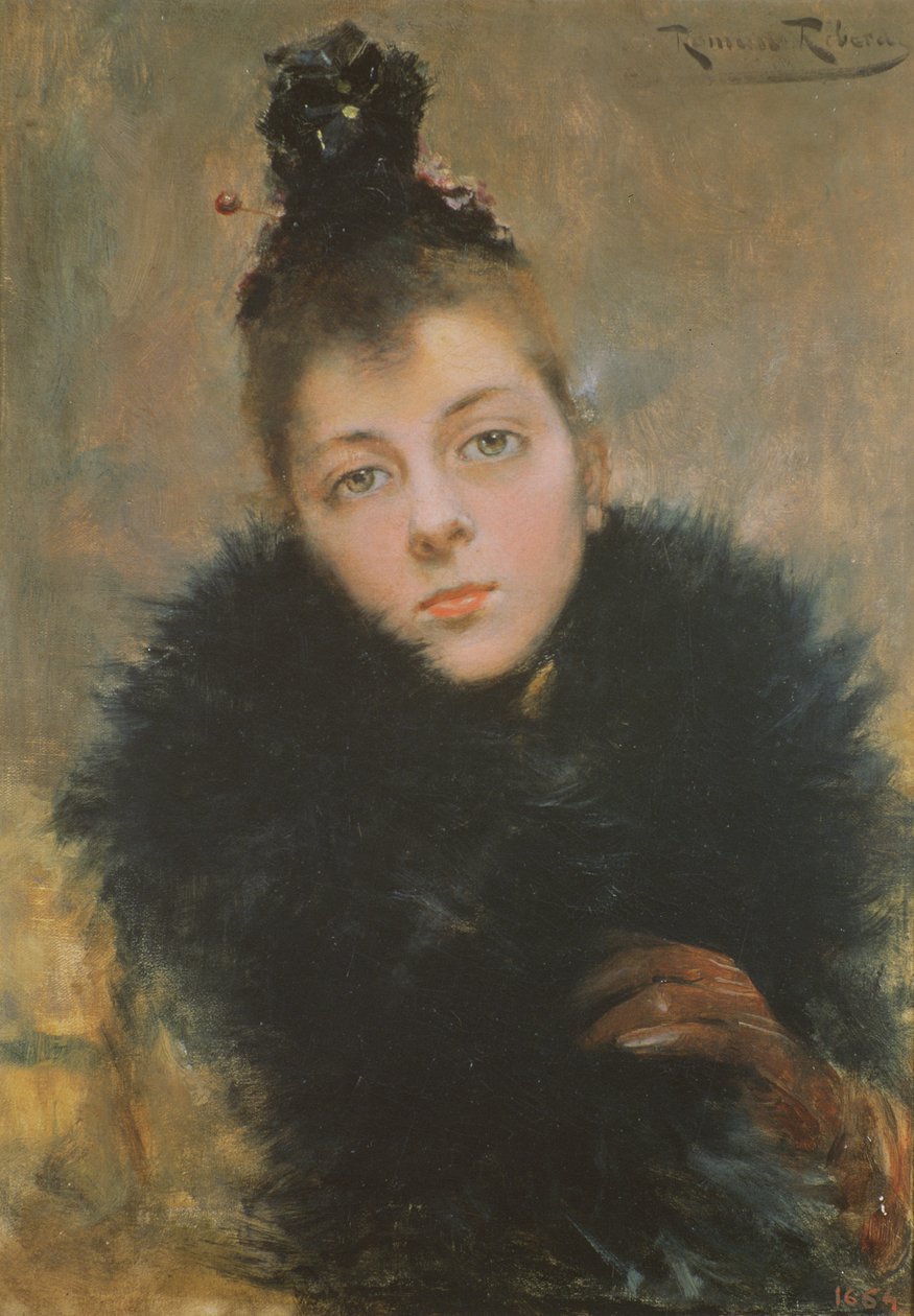 Portrett av en kvinne av Roman Ribera Ciara