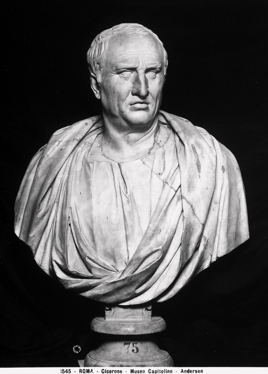 Byste av Marcus Tullius Cicero (marmor) av Roman Roman