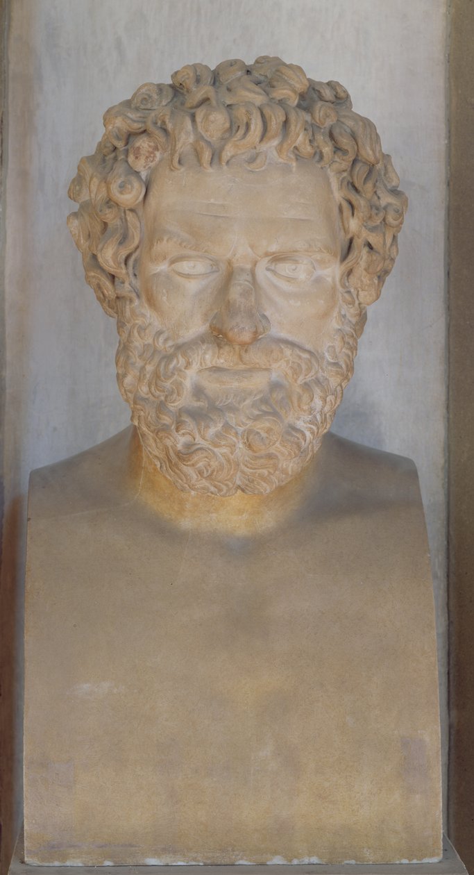 Bust of Sophocles (marble) av Roman Roman