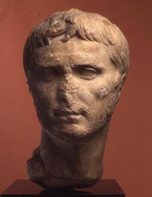 Overhode for Augustus, 8. århundre e.Kr. (stein) av Roman Roman