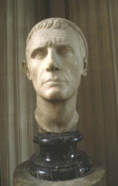 Hodet til en mann, muligens Antiochos III av Roman Roman