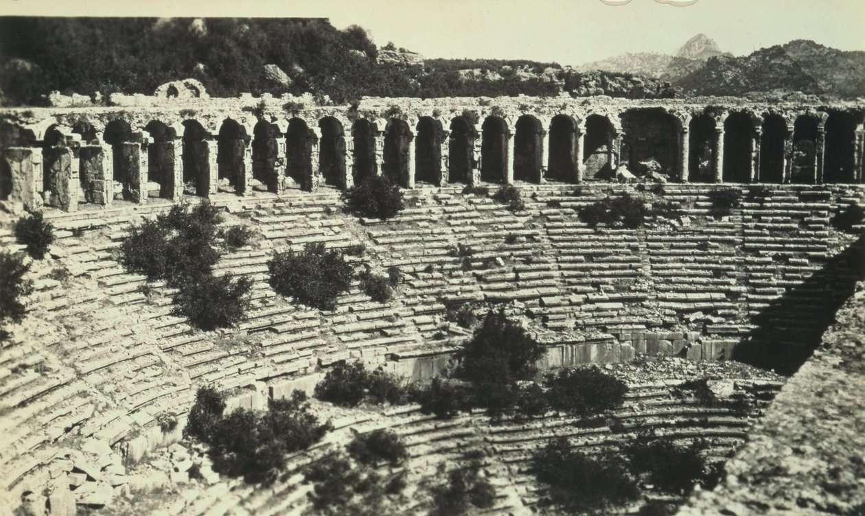 Romersk amfiteater (s/hvitt bilde) av Roman Roman