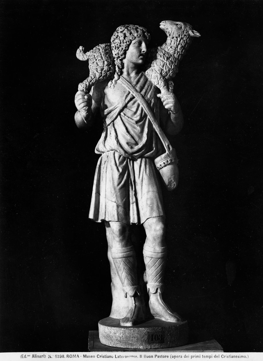 Den gode hyrden (marmor) av Roman Roman