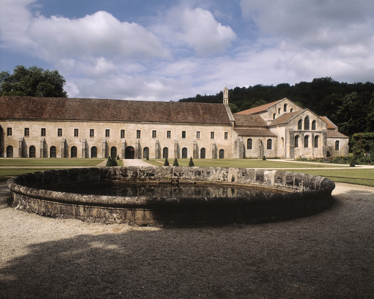 Utsikt over klosteret av Romanesque