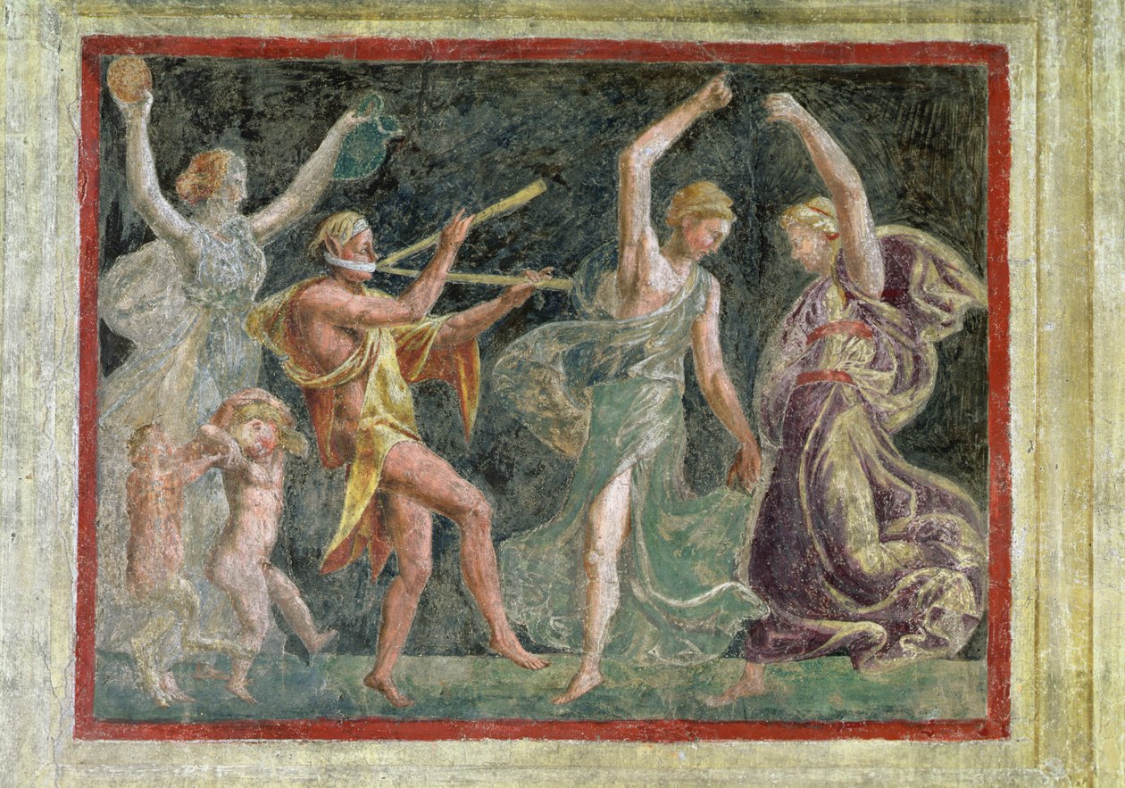 Metamorfosens hus, dansende maenader av Romano Giulio