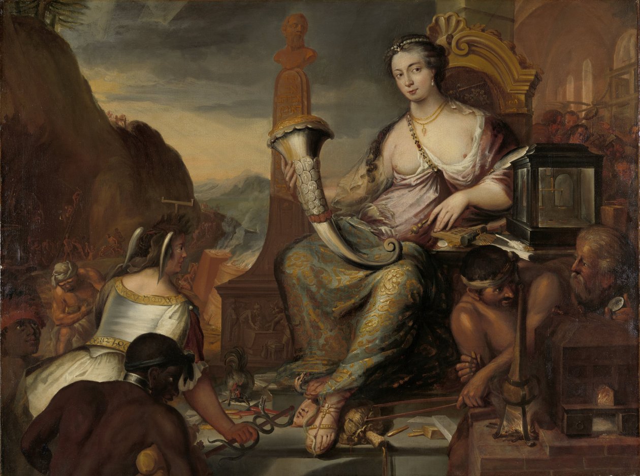 Allegori om mynt av Romeyn de Hooghe
