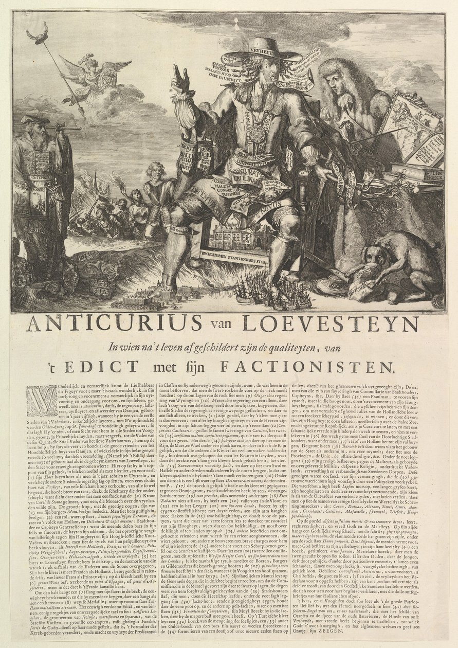 Anticurius van Loevesteyn.n.d. av Romeyn de Hooghe
