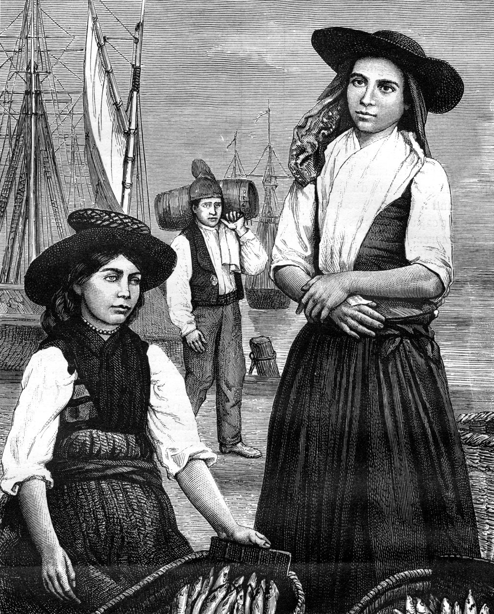 Portugisiske kvinner, 1800-tallet av Ronjat