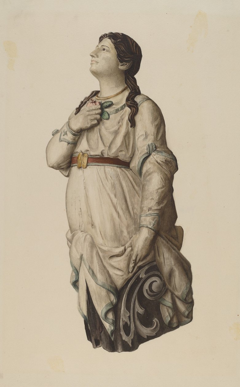 Galionsfigur fra "Julia Lawrence" av Rosamond P. Gray