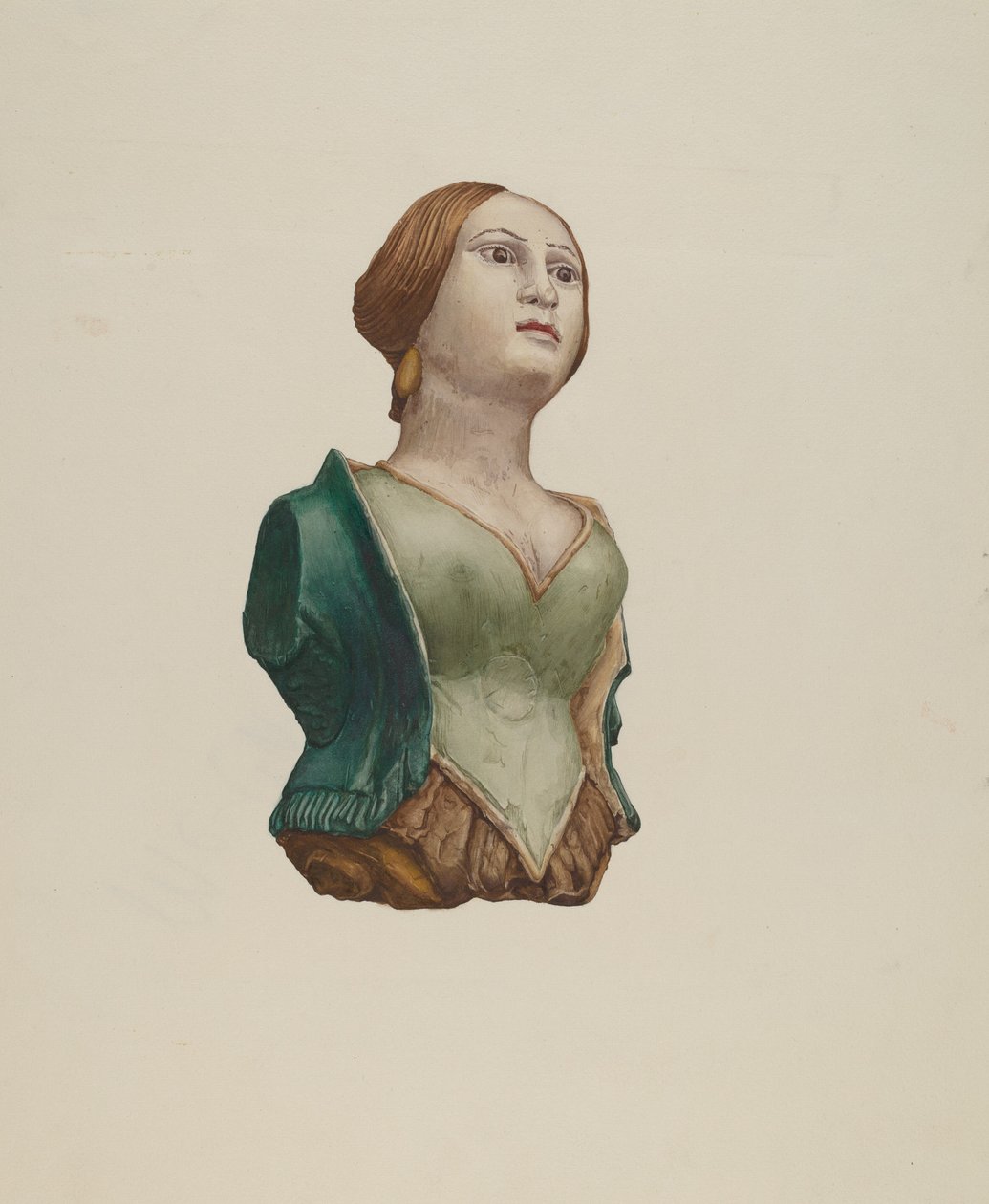 Halv-lengde figur av Rosamond P. Gray