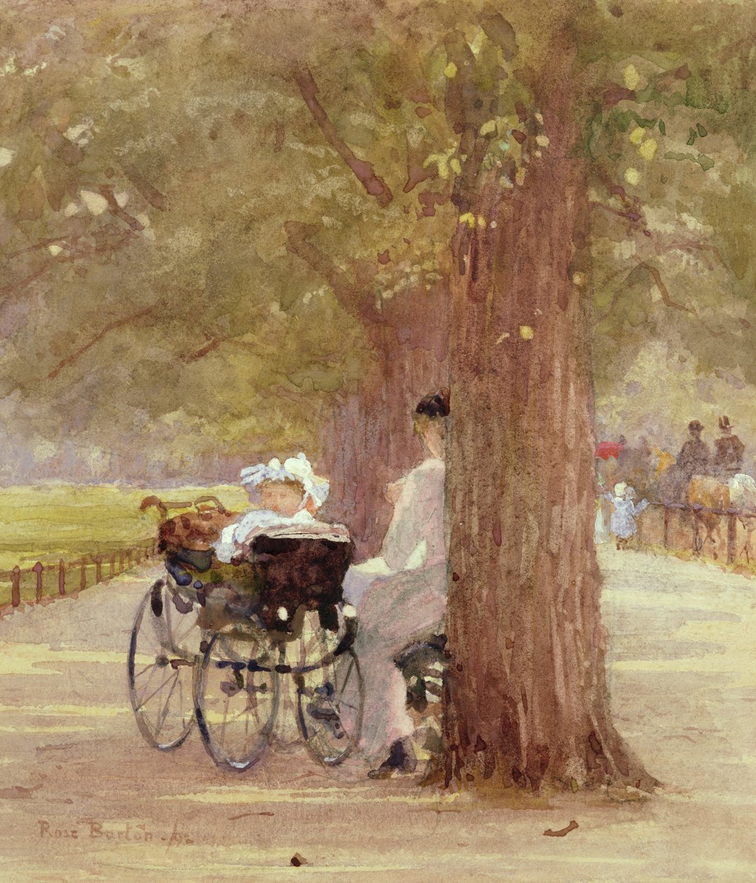 A Rest in Rotten Row, 1892 av Rose Maynard Barton