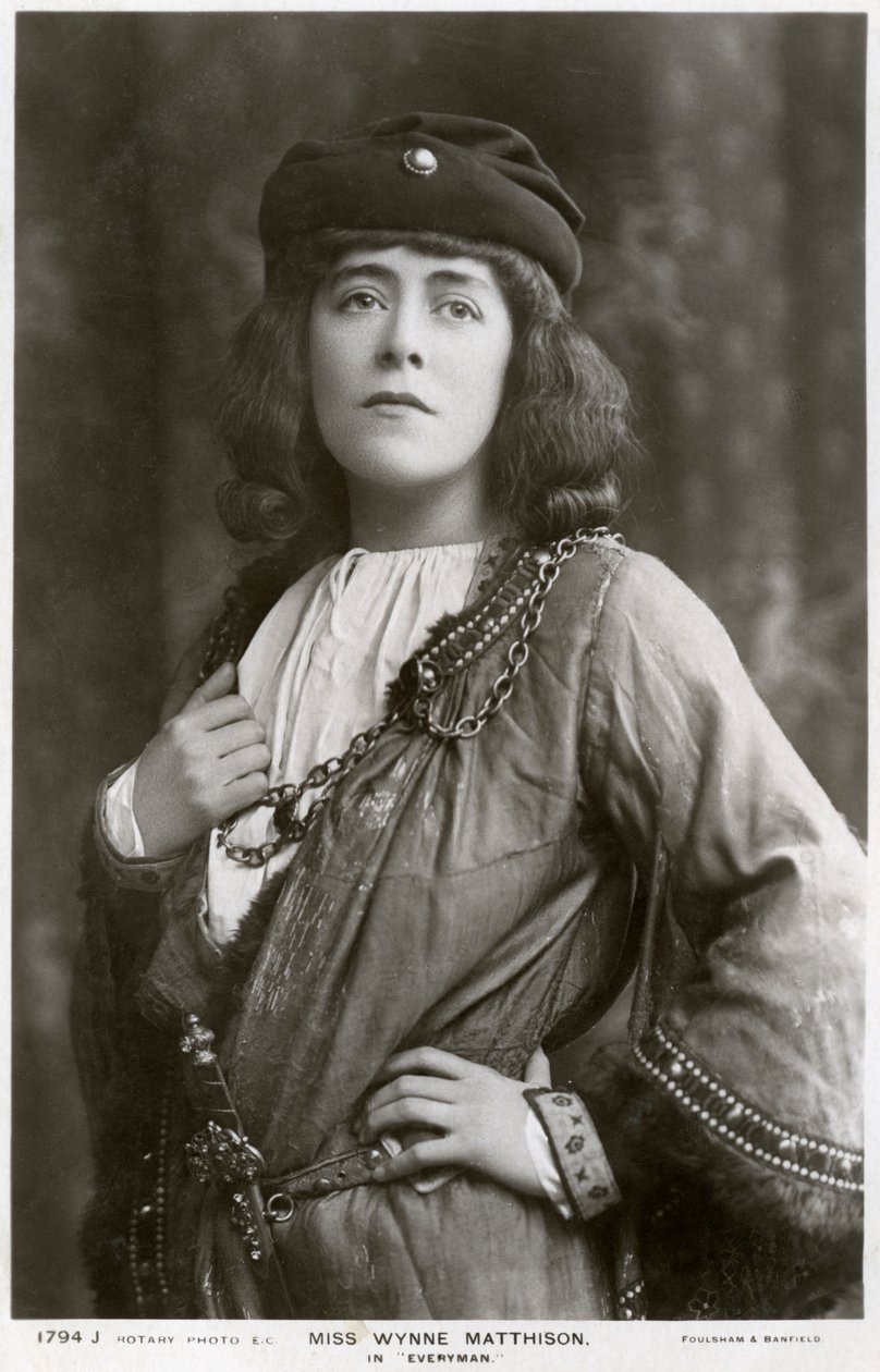 Edith Wynne Matthison , britisk skuespillerinne, c1907. av Rotary Photo
