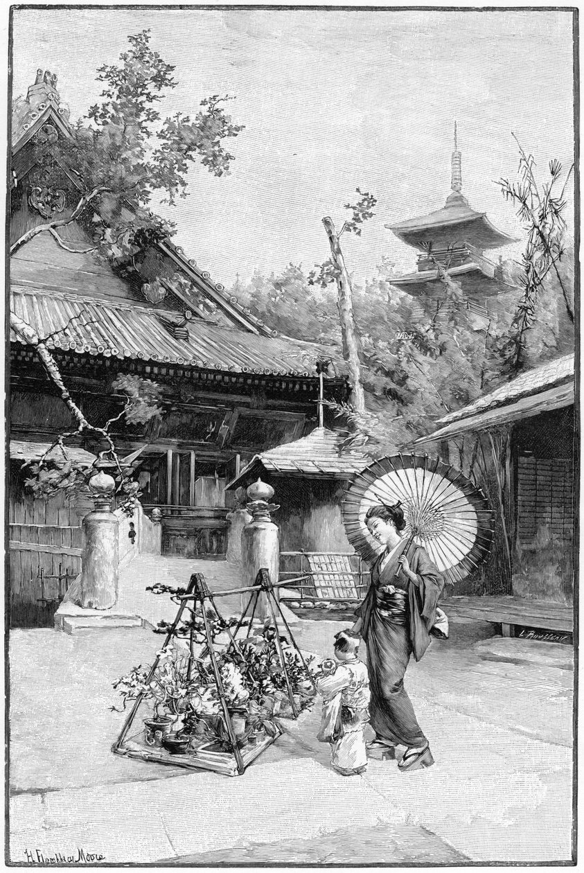 I en hage i Tokyo. av Rousseau