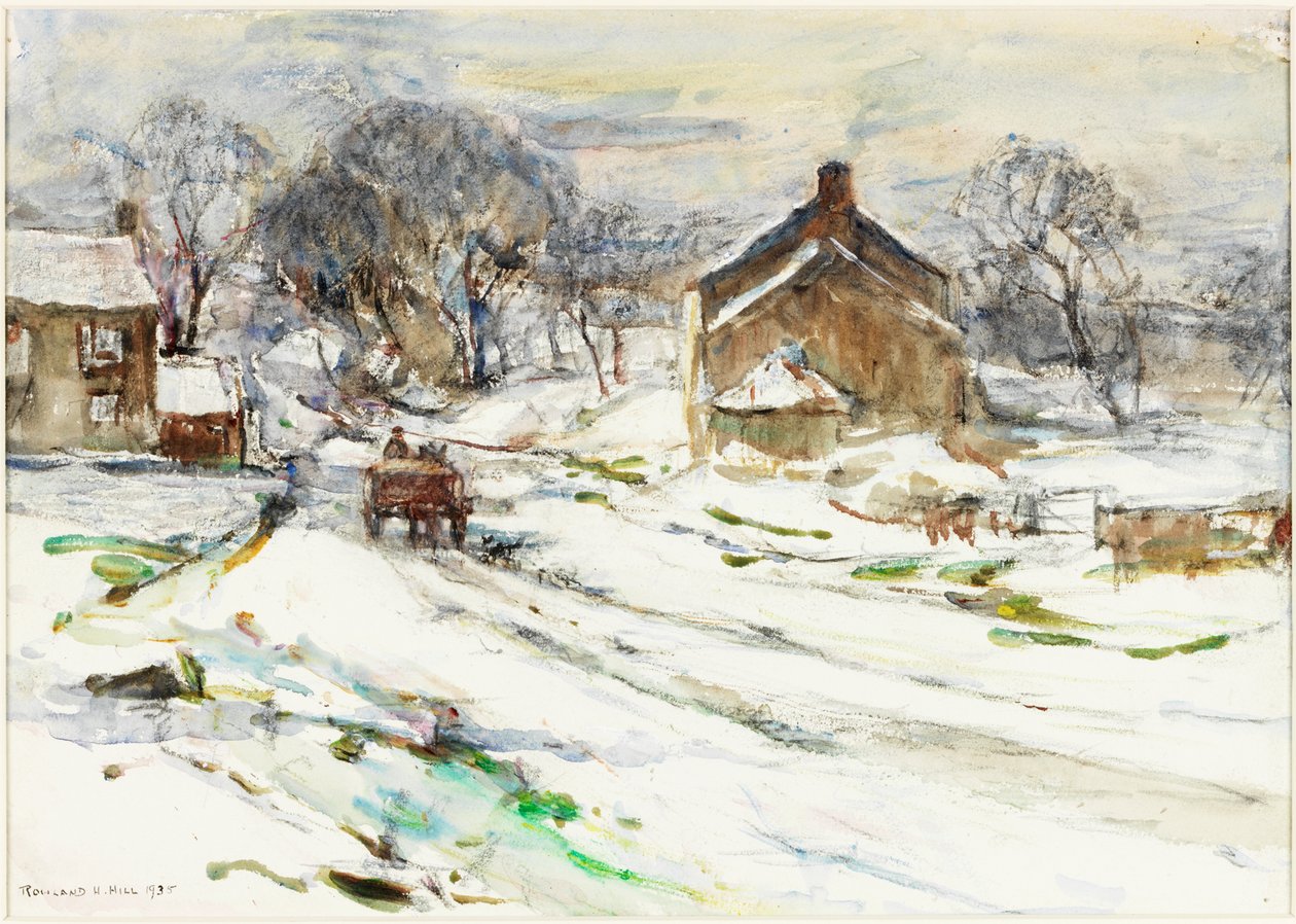 Ellerby - Vinter av Rowland Henry Hill