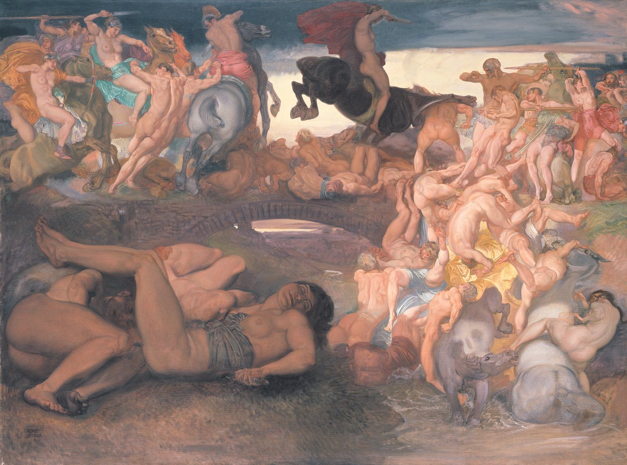 Amazons Fighting, ca. 1913 av Rudolf Jettmar