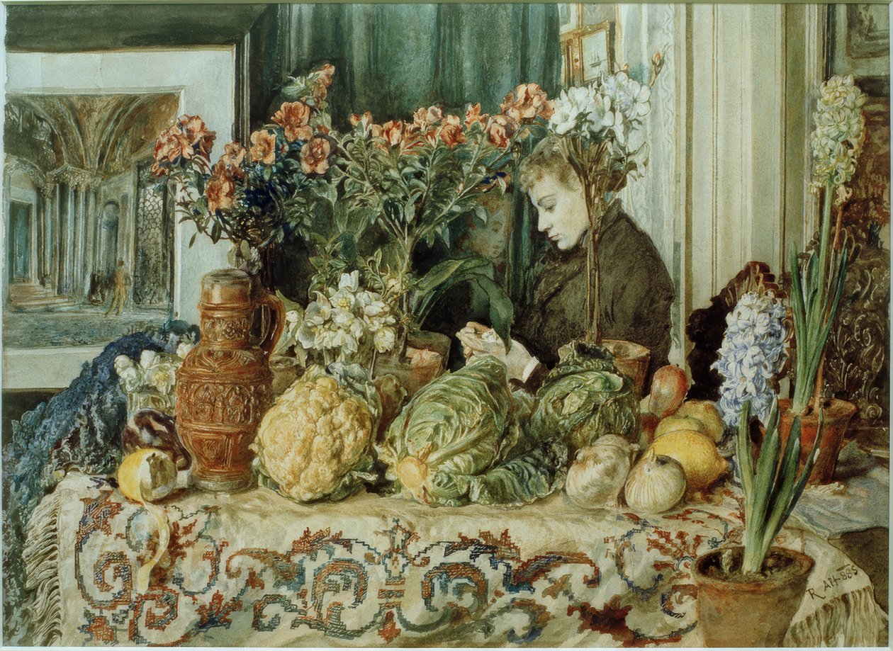 Interiør og stilleben av Rudolf von Alt