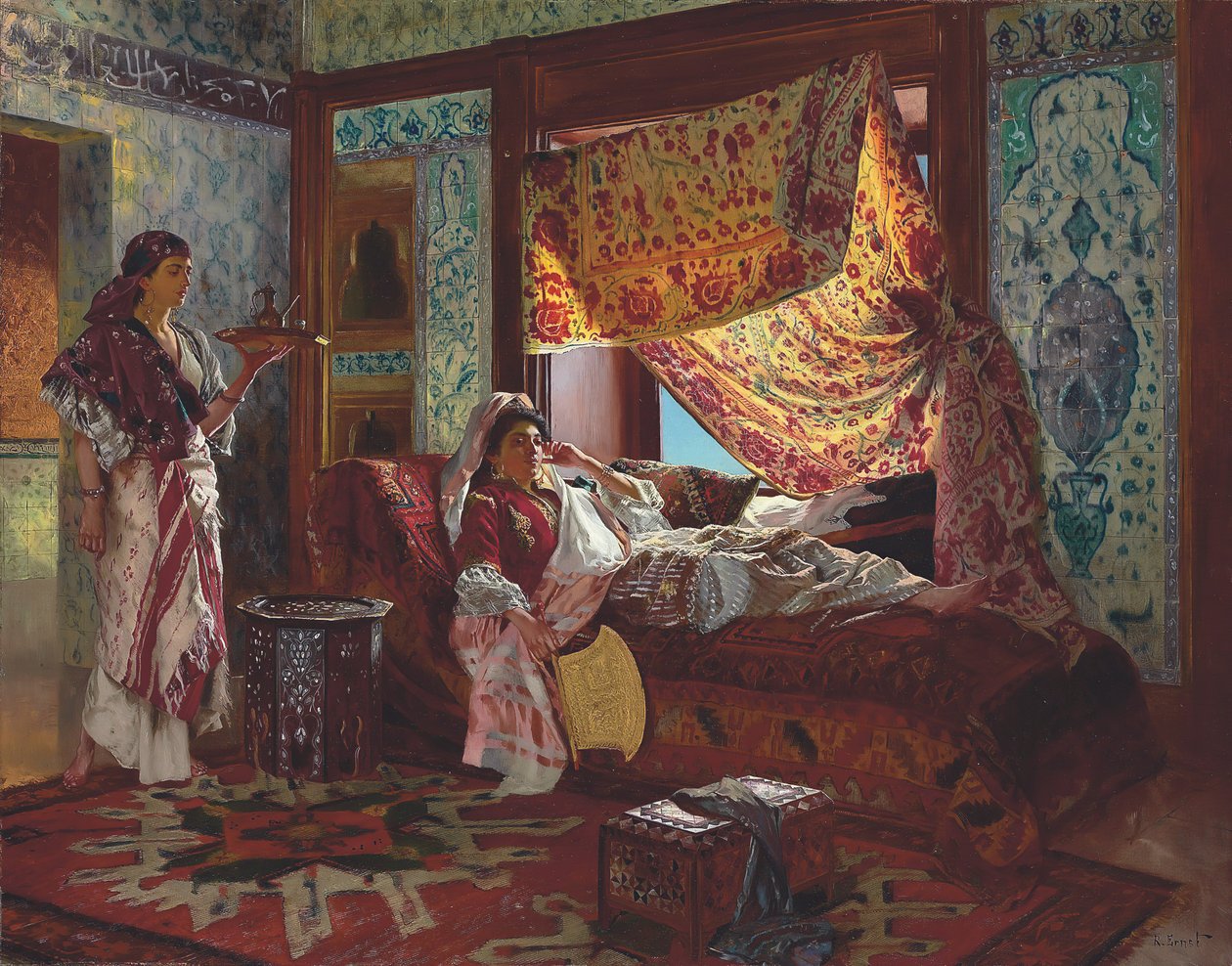 Tar te i Haremet. av Rudolf Ernst