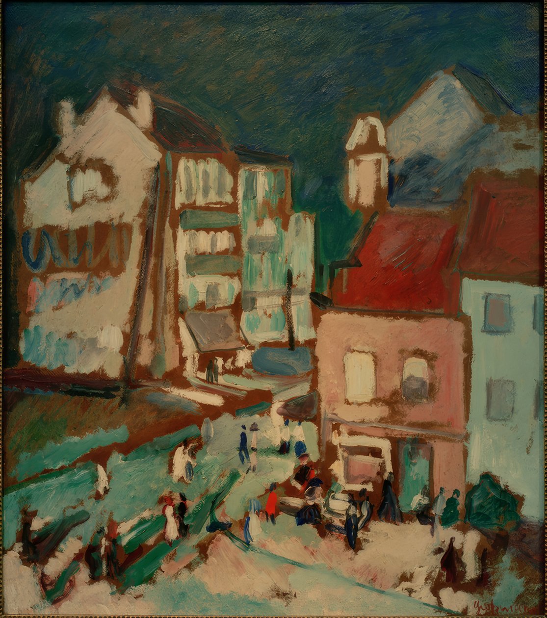 Gatebilde i Knokke av Rudolf Grossmann