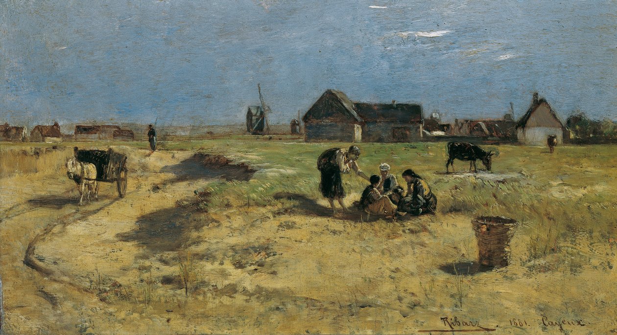 Landschaft aus Cayeux av Rudolf Ribarz