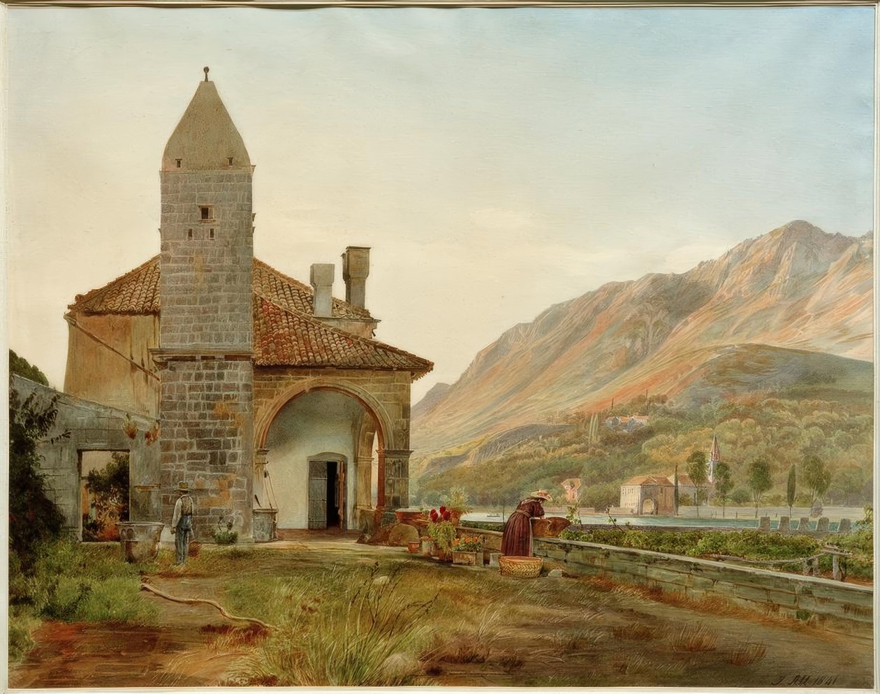 Fransiskanerklosteret i Omblatal nær Ragusa av Rudolf von Alt
