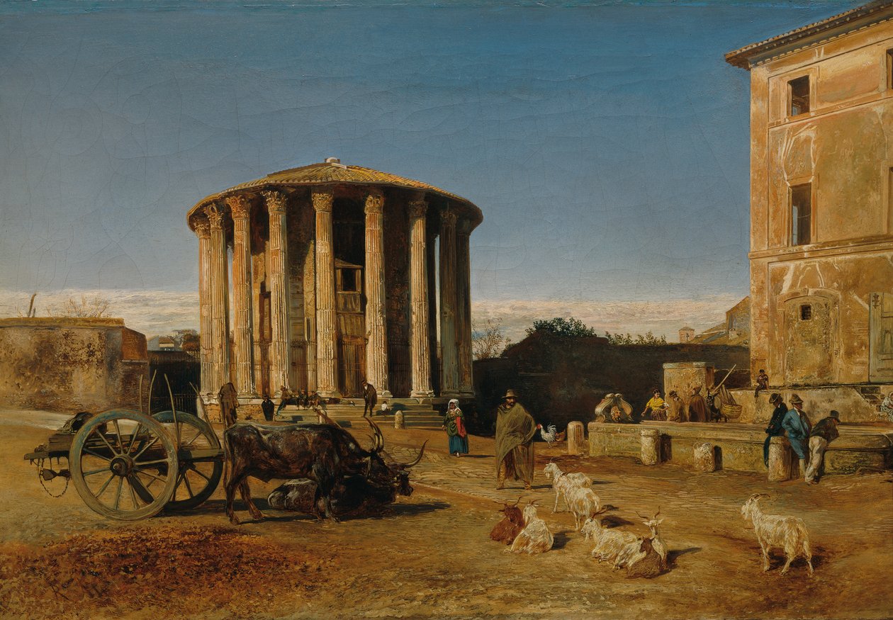 Vesta-tempelet i Roma av Rudolf von Alt