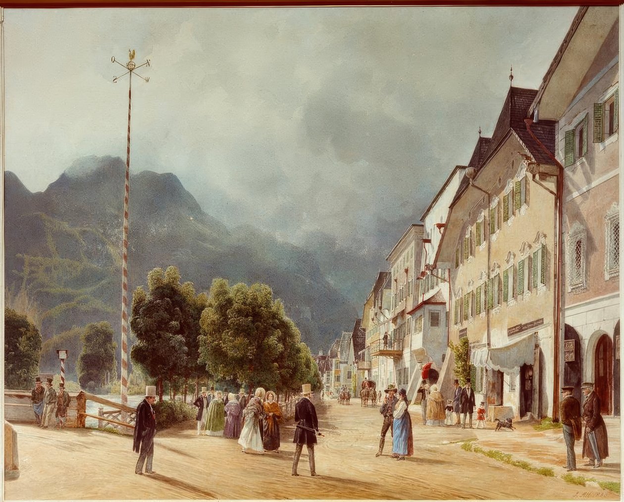 Esplanaden i Ischl av Rudolf von Alt