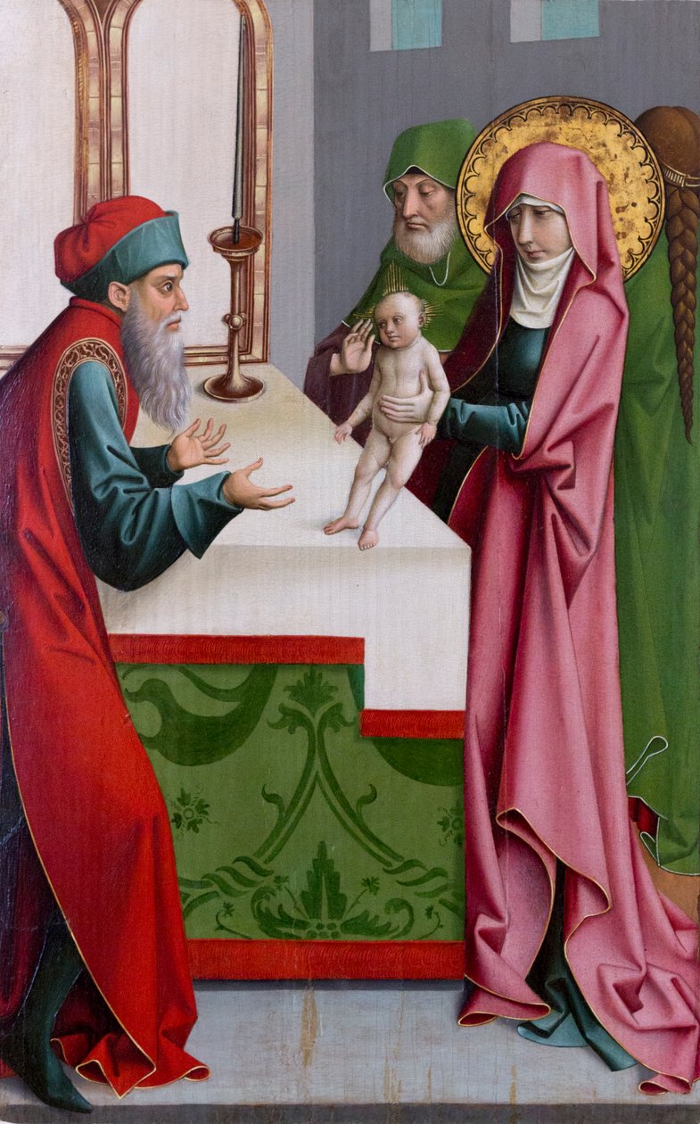 Presentasjonen av Jesus i templet av Rueland Frueauf the Elder