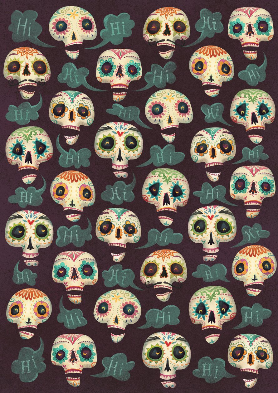 Halloween-mønster, 2015, ( av Runa Anastasiya Rudaya