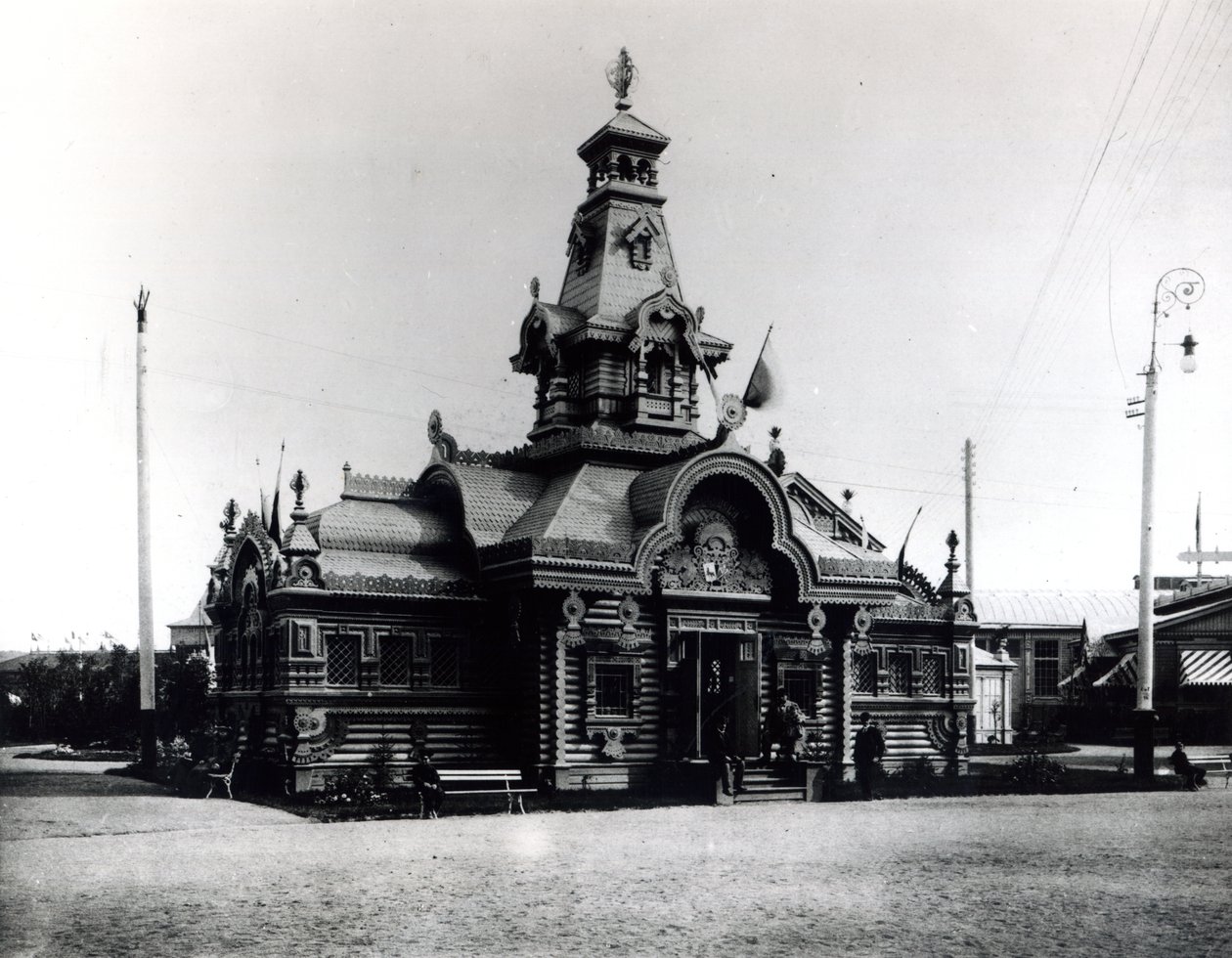 Paviljong på den all-russiske utstillingen for industri og kunst, Nizhny Novgorod, 1896 av Russian Photographer