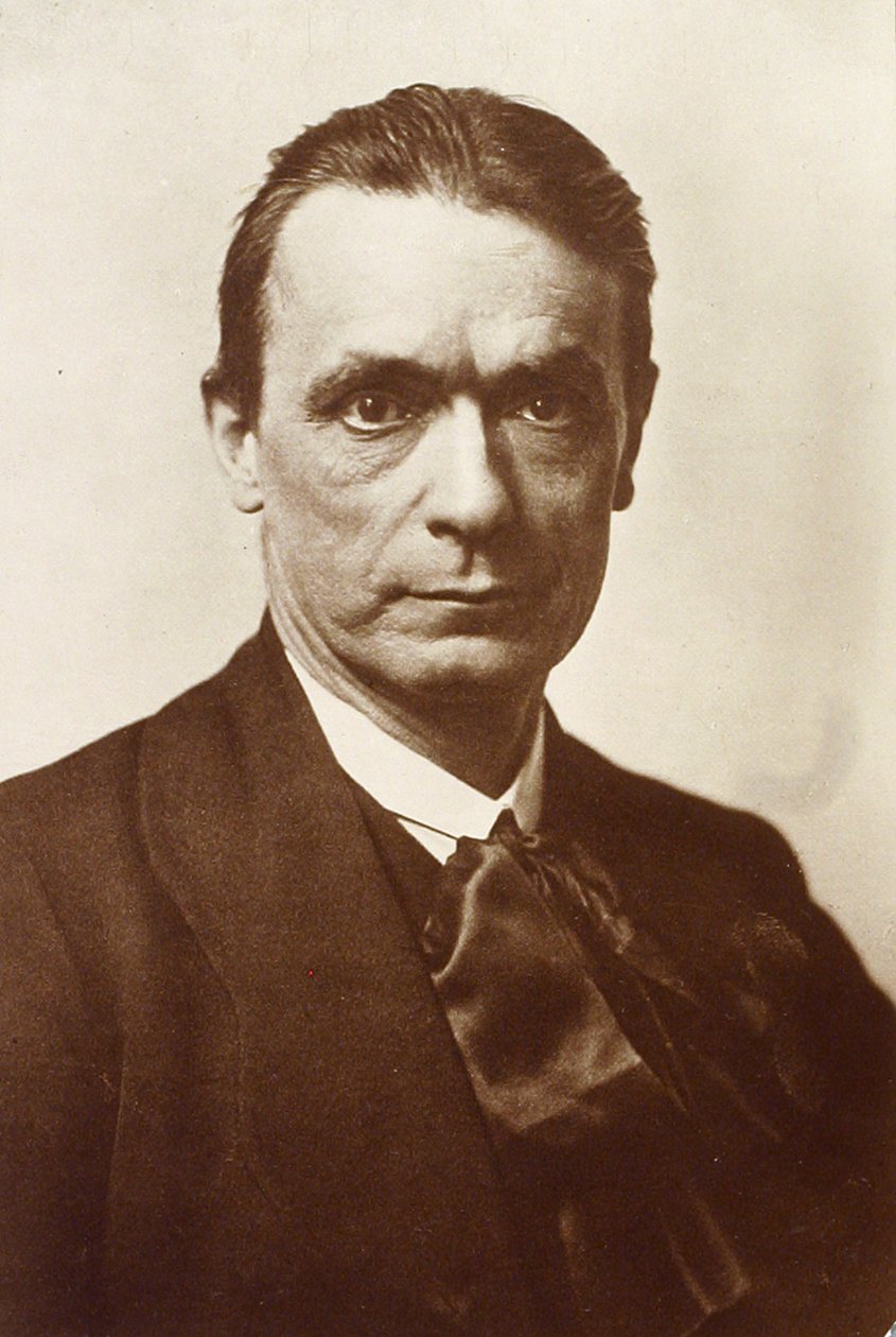 Portrett av filosofen og esoterikeren Rudolf Steiner av Russian Photographer