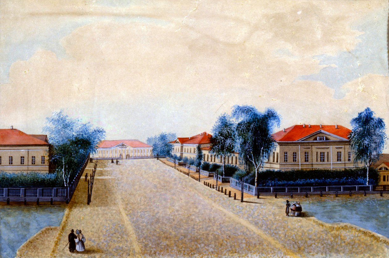 Utsikt over statskassen i Tver, 1830-årene av Russian Master