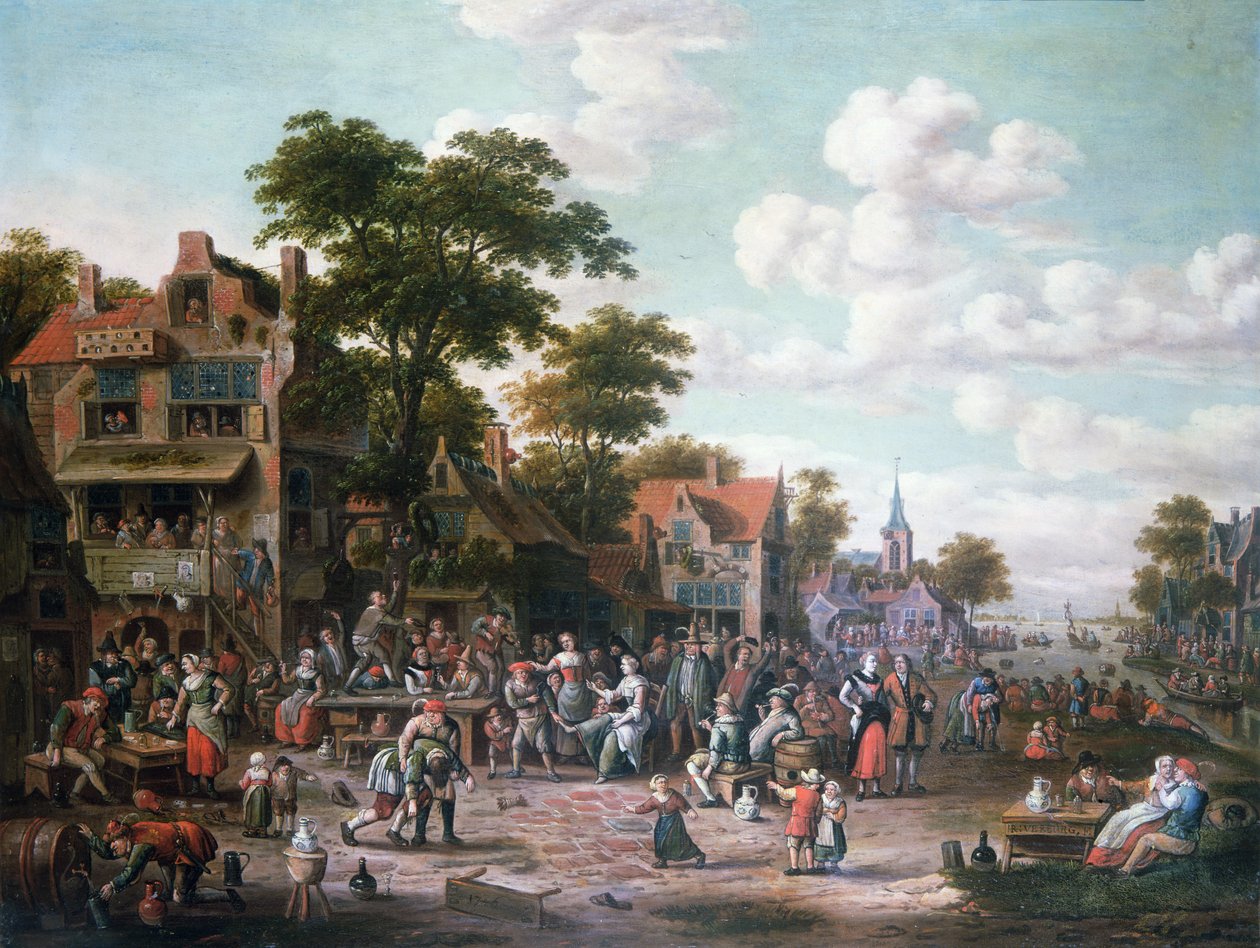 Landsbyfestival, 1716 av Rutger Verburgh