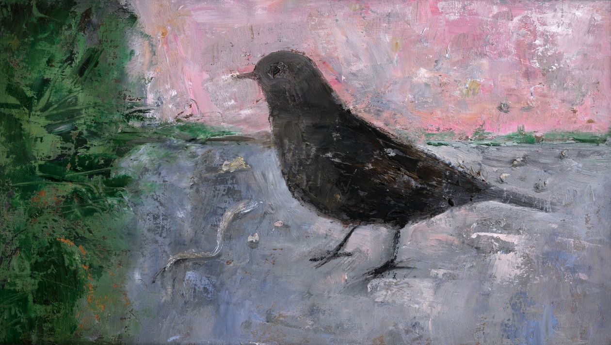The Early Bird, 2008 (olje på tre) av Ruth Addinall