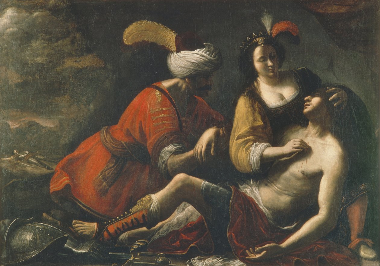 Tancred og Erminia av Rutilio Manetti