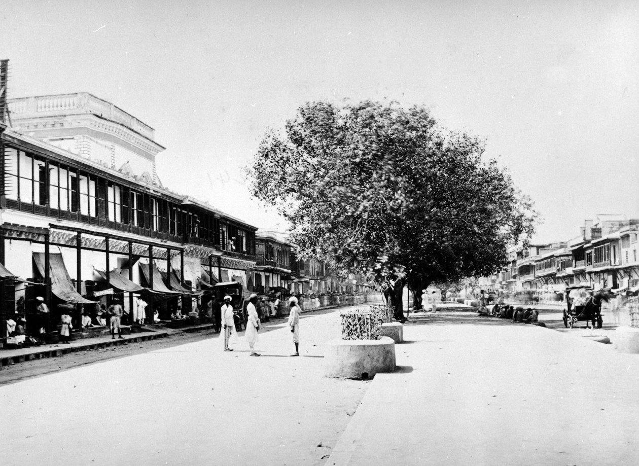 Chandni Chowk, Delhi, ca. 1863-7 av S. and Shepherd, C. Bourne