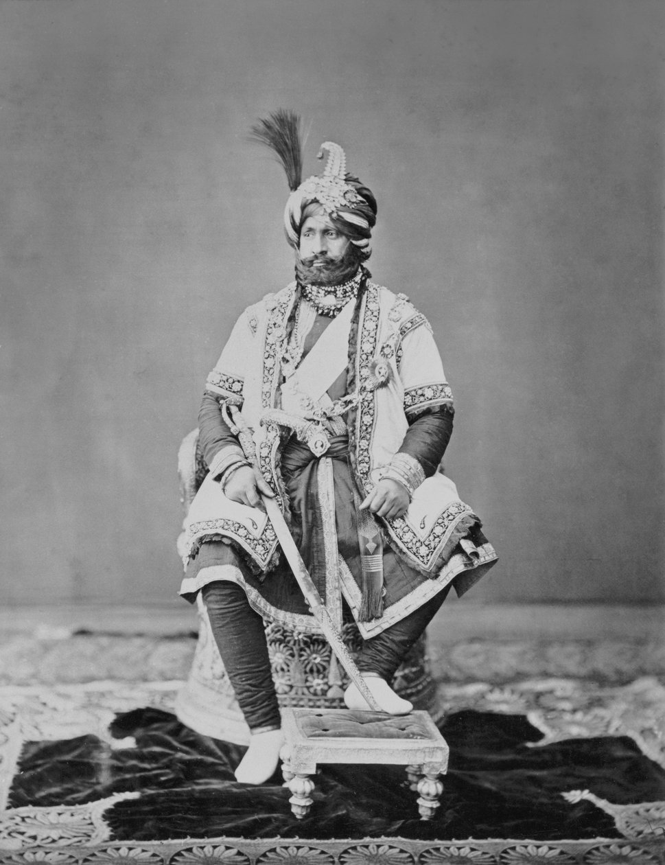 Maharaja av Jammu og Kashmir, 1877 av S. and Shepherd, C. Bourne