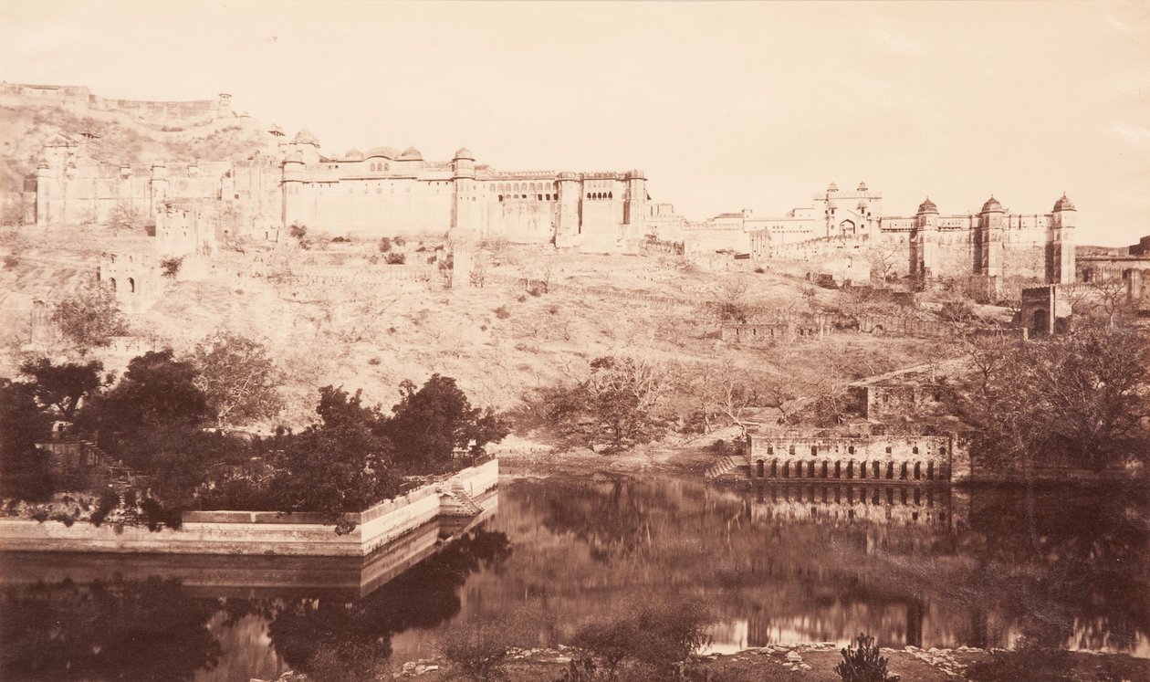 View of Amber Fort, 1871 (albumtrykk) av S. and Shepherd, C. Bourne