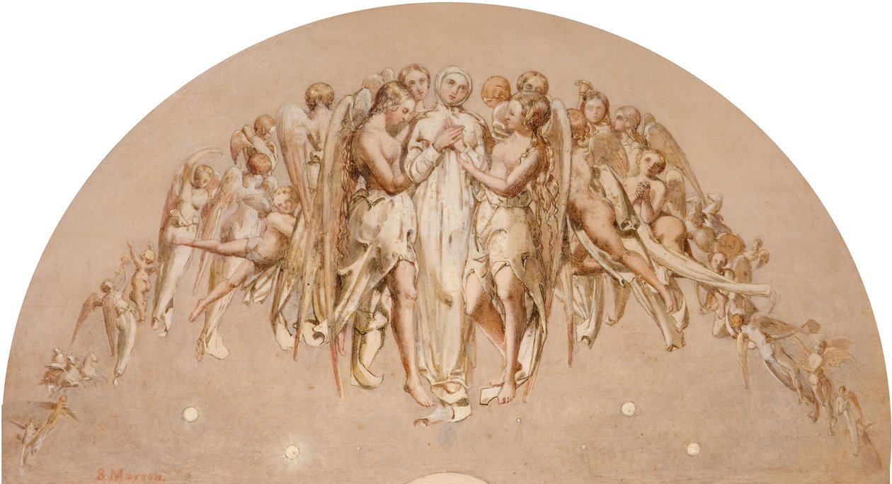 Tilnærmingen til den himmelske byen, 1840-1860. av S. Mayson