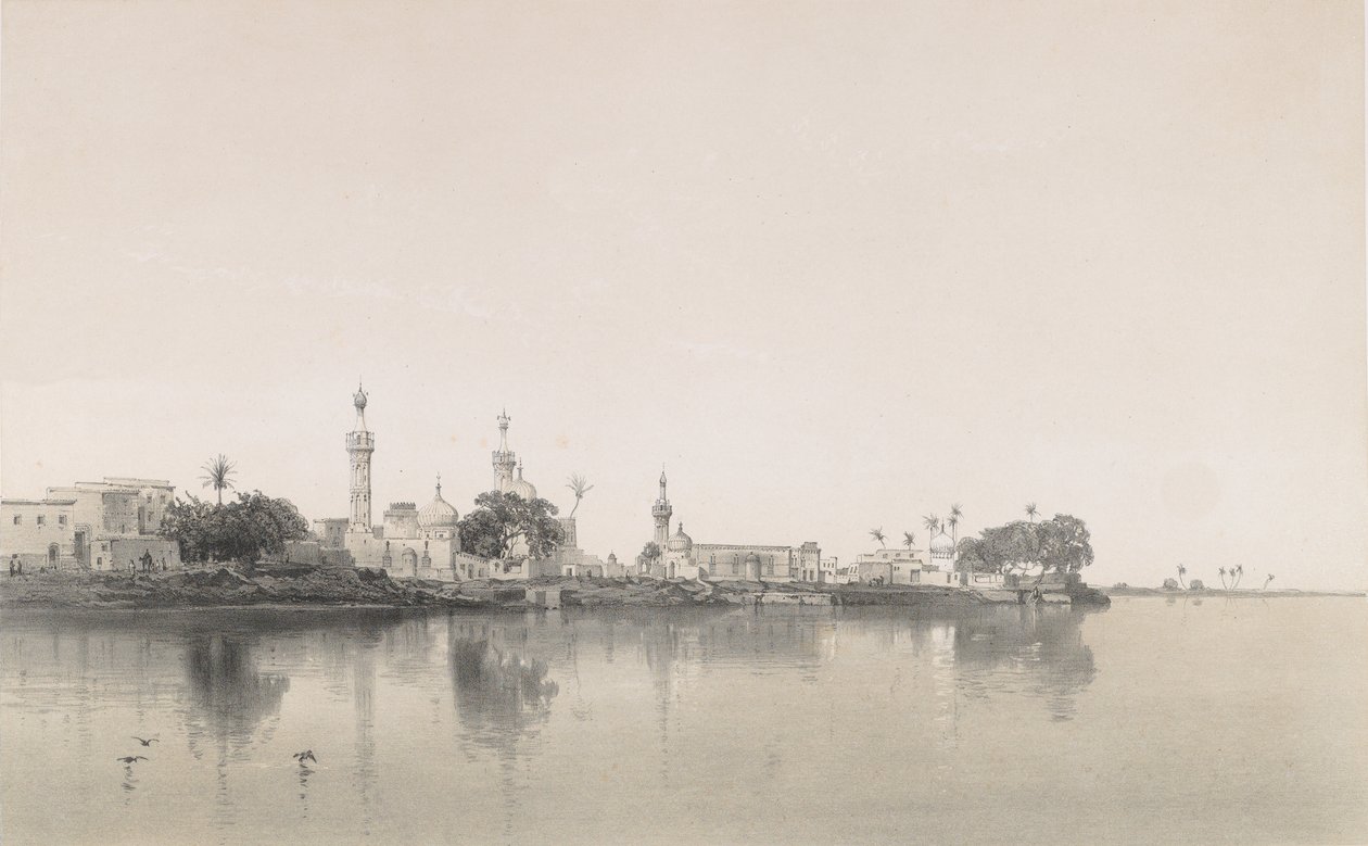 95. Fouah, ved Nilen, 1843. av Sabatier