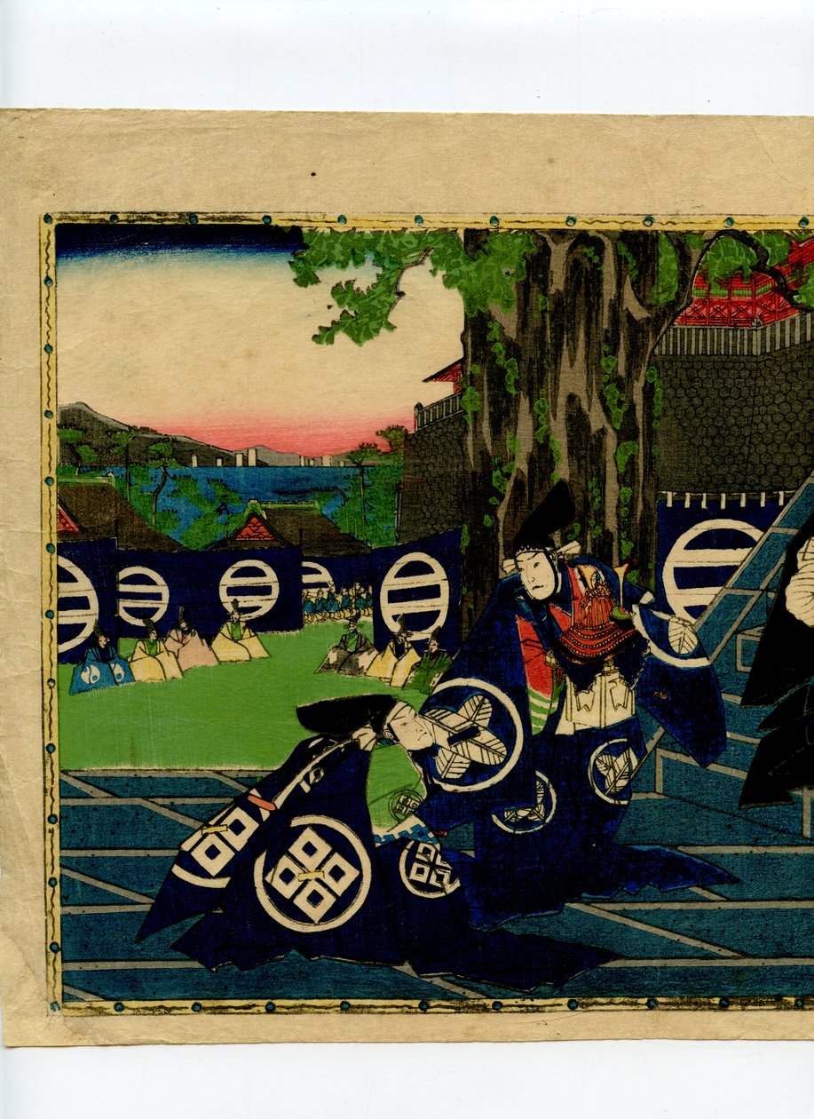 Scene fra Chushingura av Sadanobu Hasegawa