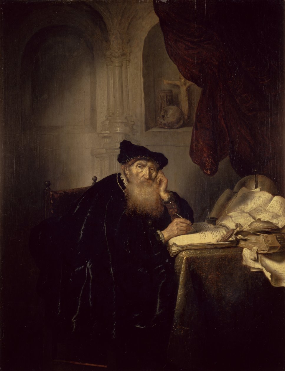 En filosof, 1635 av Salomon Koninck