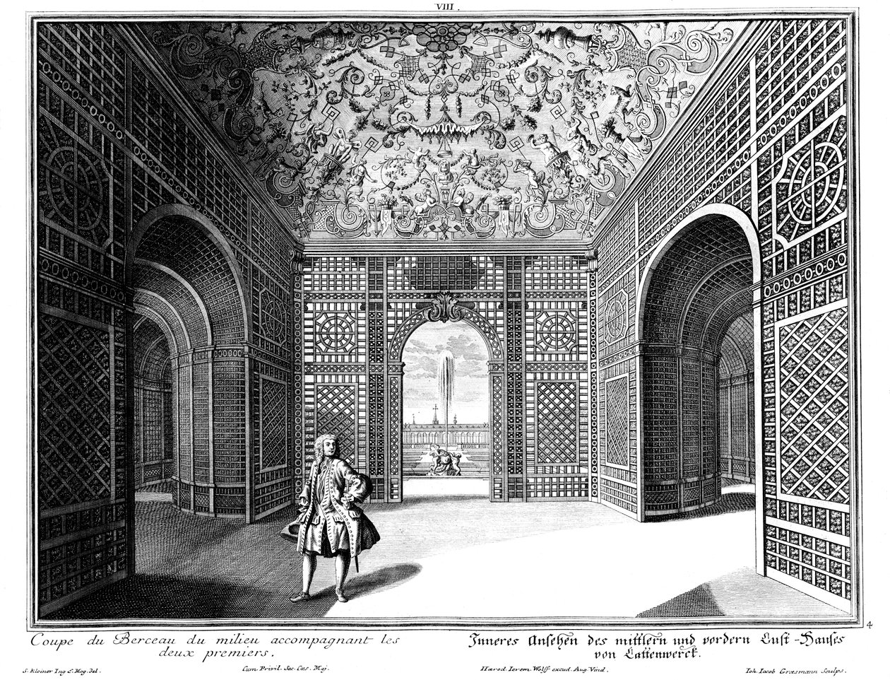 Interiør i en paviljong i "Småhagen" av Salomon Kleiner