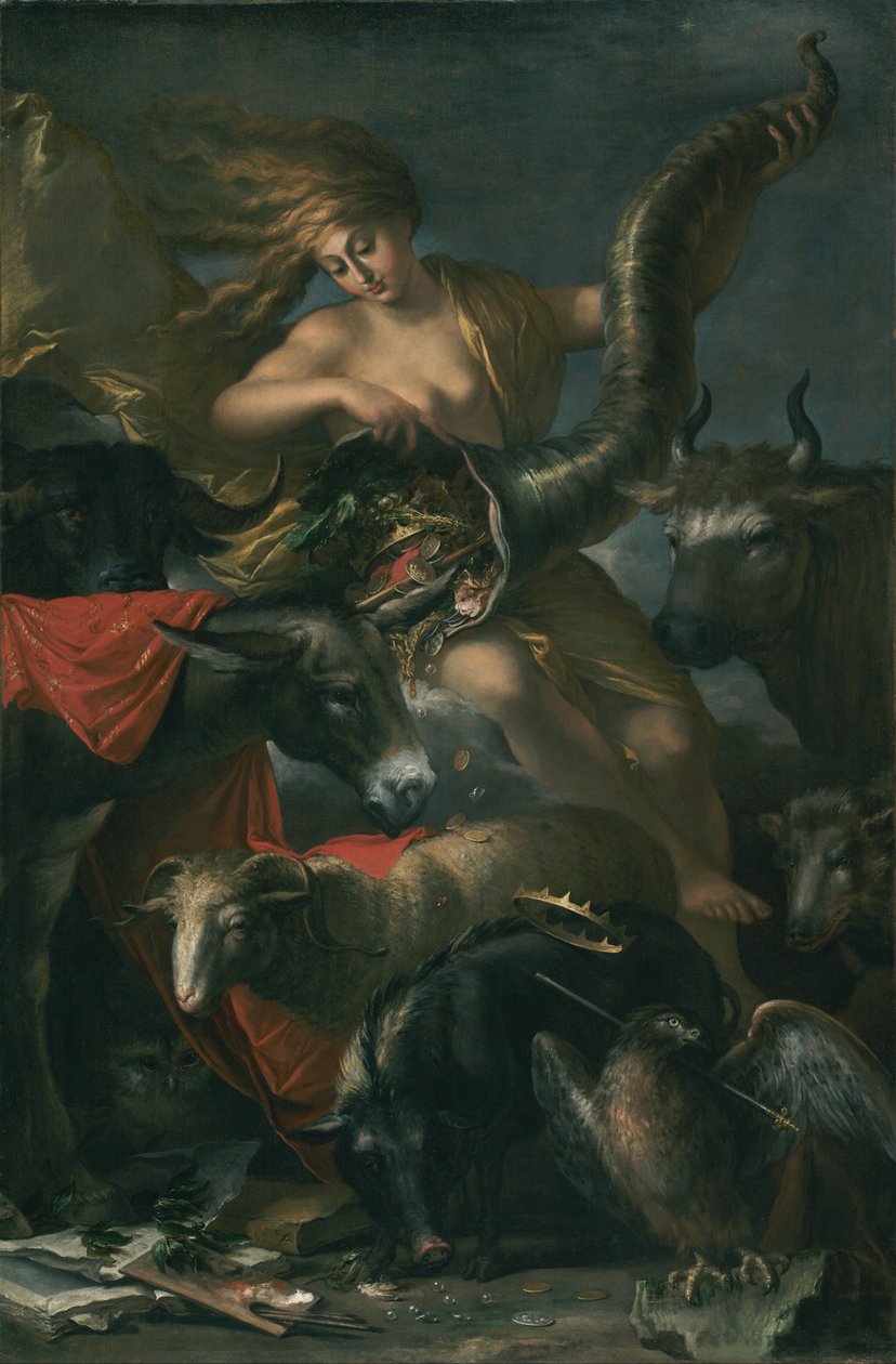 Allegory of Fortune av Salvator Rosa