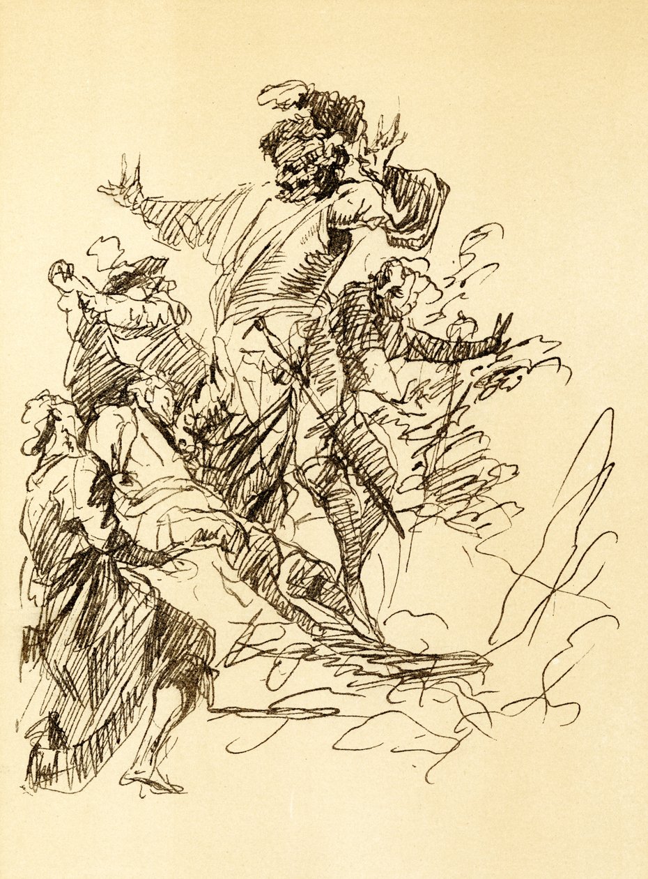Komposisjonsstudie av Salvator Rosa