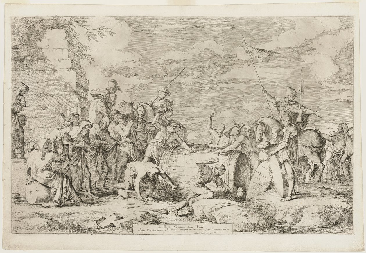 Atilius Regulus død av Salvator Rosa