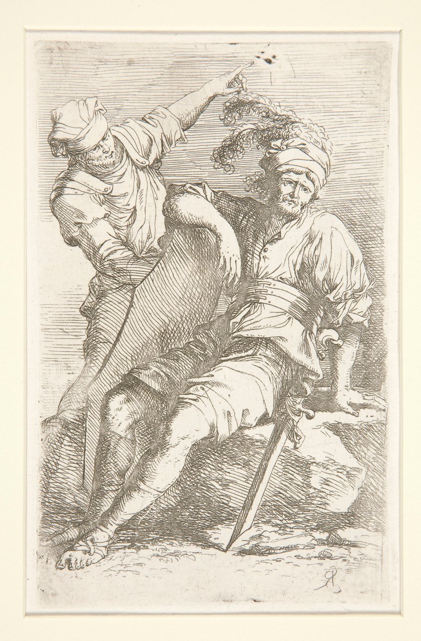 Diverse figurer (suite) av Salvator Rosa